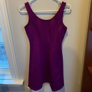Purple open back dress